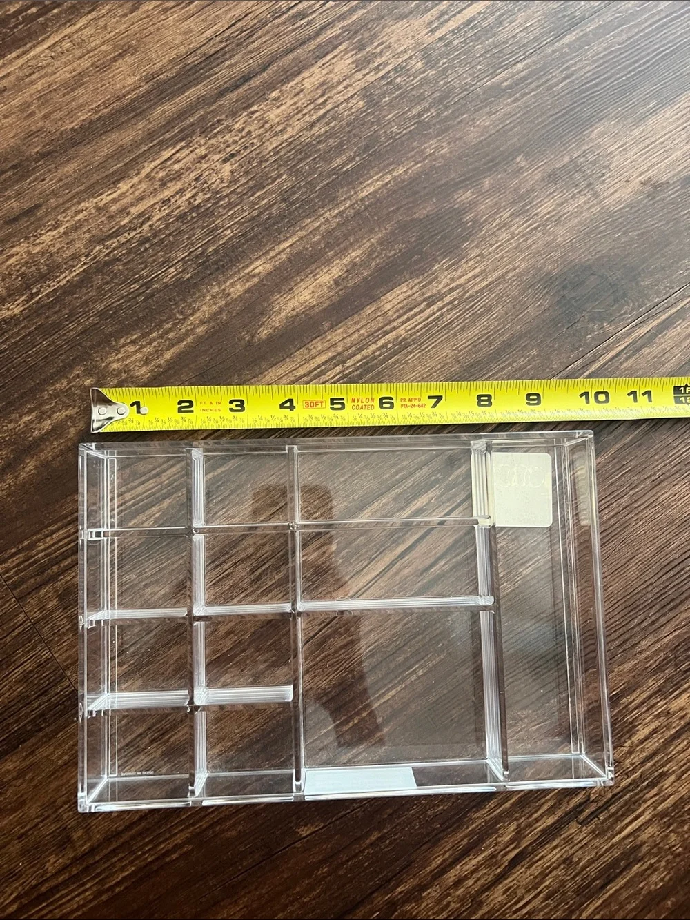 NWT Clear Acrylic Makeup Organizer Tray - Clear